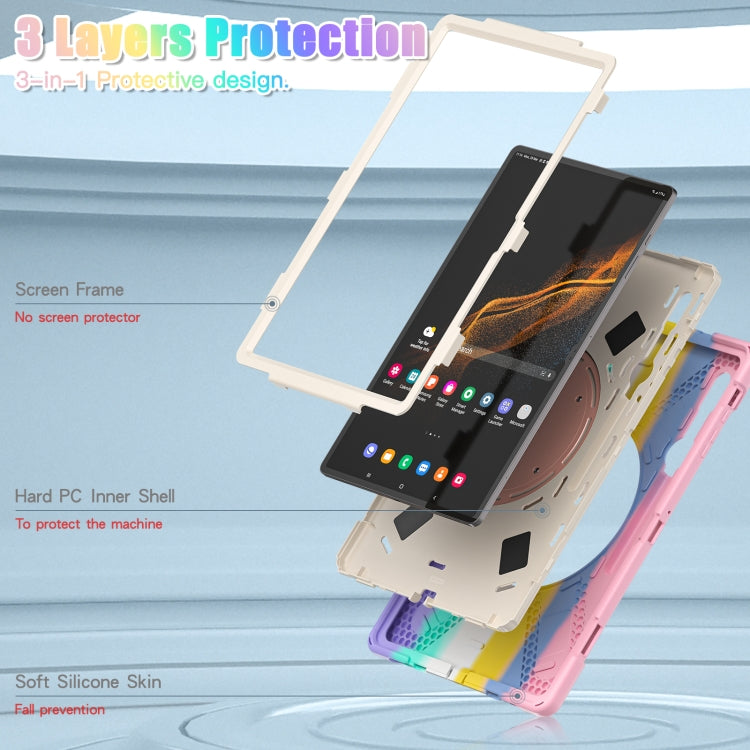 For Samsung Galaxy Tab S8 Ultra Silicone + PC Tablet Case