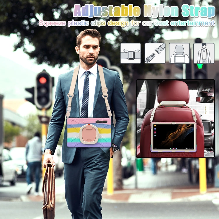For Samsung Galaxy Tab S8 Ultra Silicone + PC Tablet Case