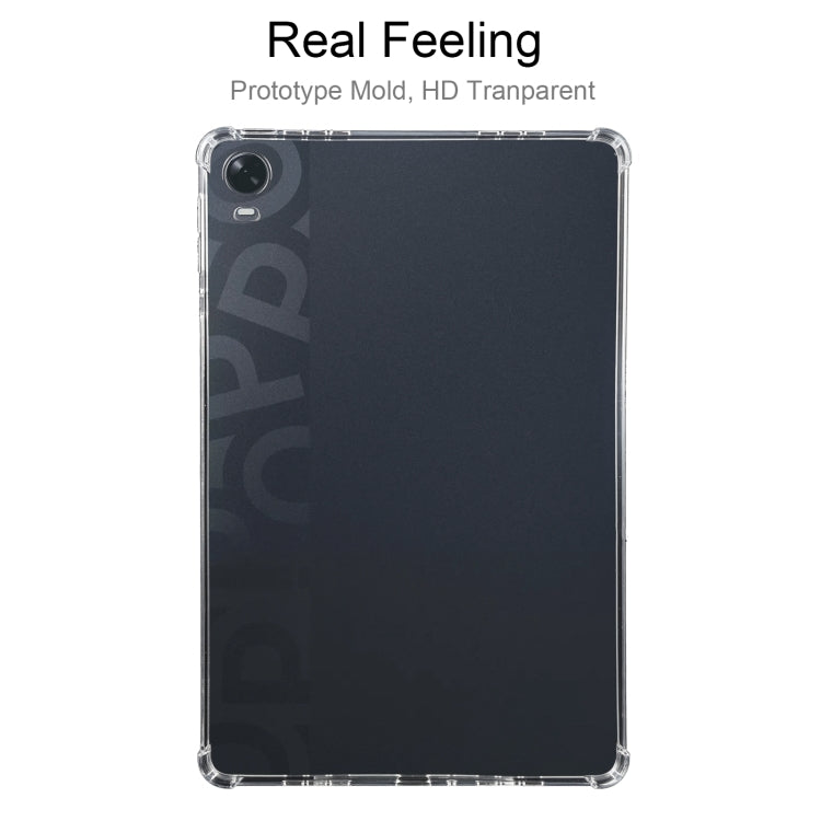 For OPPO Pad 0.75mm Four-corner Shockproof Transparent TPU Tablet Case