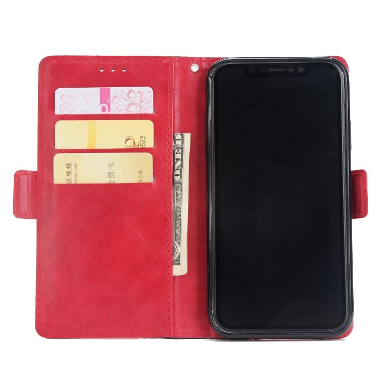For iPhone XR Retro Texture Contrast Color Splicing Horizontal Flip TPU + PU Leather Case with Card Slots & Holder & Wallet