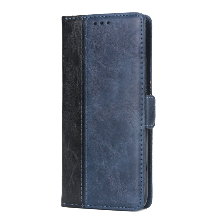 For iPhone 11 Retro Texture Contrast Color Splicing Horizontal Flip TPU + PU Leather Case with Card Slots & Holder & Wallet