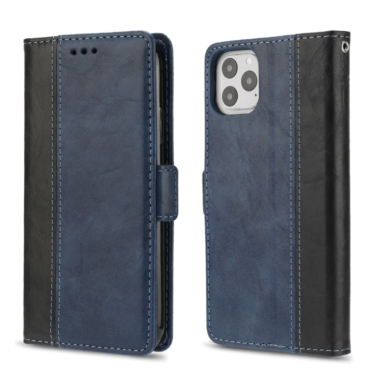 For iPhone 11 Pro Retro Texture Contrast Color Splicing Horizontal Flip TPU + PU Leather Case with Card Slots & Holder & Wallet