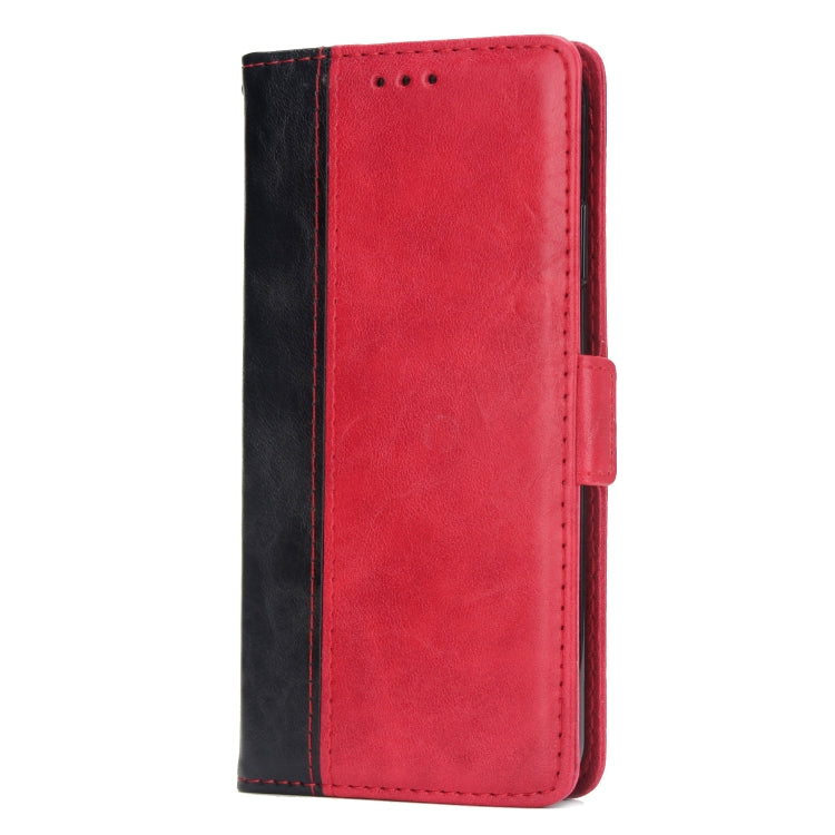 For iPhone XS Max Retro Texture Contrast Color Splicing Horizontal Flip TPU + PU Leather Case with Card Slots & Holder & Wallet