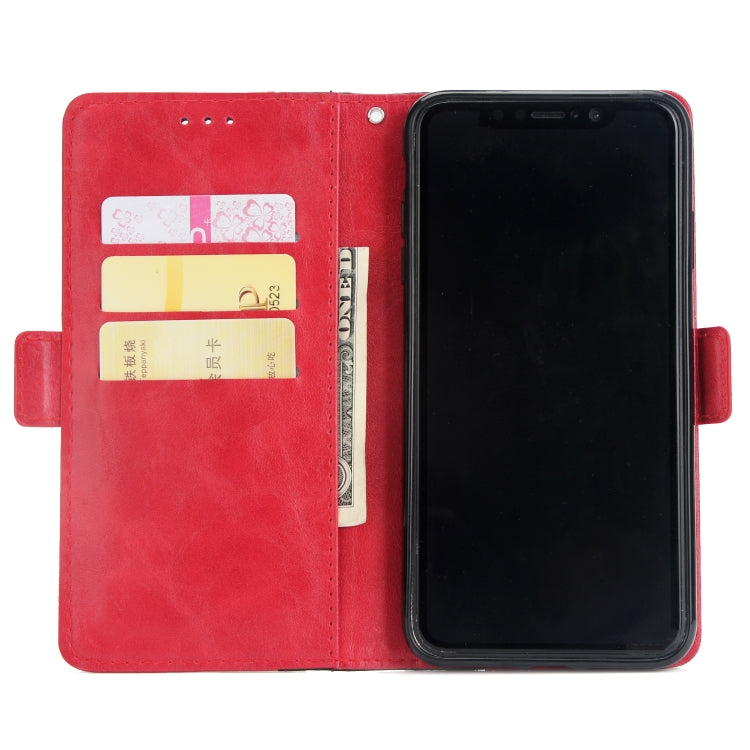 For iPhone XS Max Retro Texture Contrast Color Splicing Horizontal Flip TPU + PU Leather Case with Card Slots & Holder & Wallet