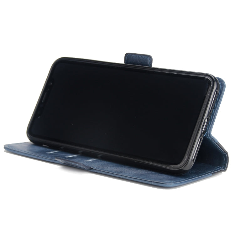 For iPhone XS Max Retro Texture Contrast Color Splicing Horizontal Flip TPU + PU Leather Case with Card Slots & Holder & Wallet