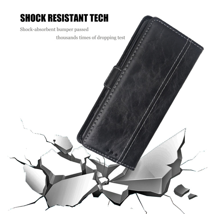 For Xiaomi Redmi Note 7 Retro Texture Contrast Color Splicing Horizontal Flip TPU + PU Leather Case with Card Slots & Holder & Wallet