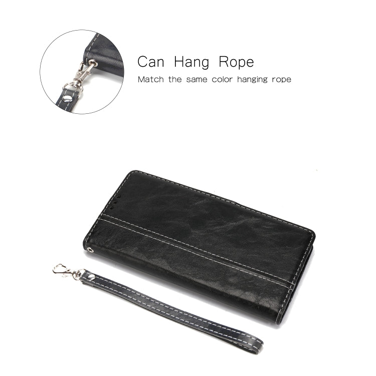 For Xiaomi Redmi Note 8 Pro Retro Texture Contrast Color Splicing Horizontal Flip TPU + PU Leather Case with Card Slots & Holder & Wallet