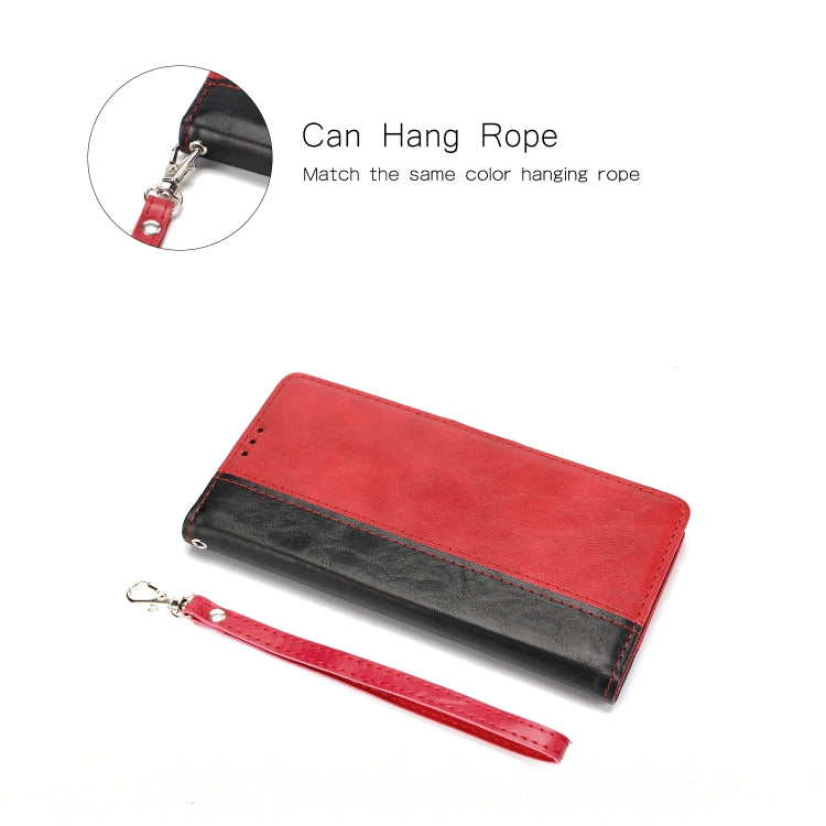 For Xiaomi Redmi Note 8 Pro Retro Texture Contrast Color Splicing Horizontal Flip TPU + PU Leather Case with Card Slots & Holder & Wallet