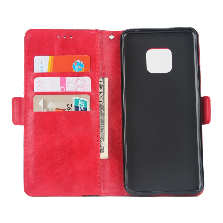 For Huawei Mate 20 Pro Retro Texture Contrast Color Splicing Horizontal Flip TPU + PU Leather Case with Card Slots & Holder & Wallet