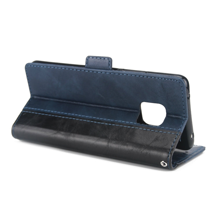 For Huawei Mate 20 Pro Retro Texture Contrast Color Splicing Horizontal Flip TPU + PU Leather Case with Card Slots & Holder & Wallet