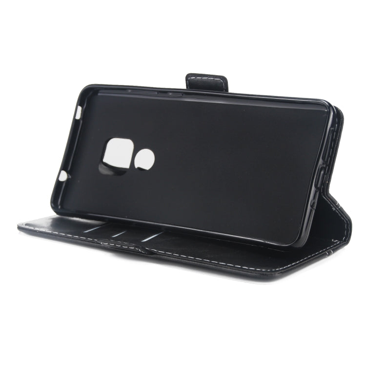 For Huawei Mate 20 Retro Texture Contrast Color Splicing Horizontal Flip TPU + PU Leather Case with Card Slots & Holder & Wallet