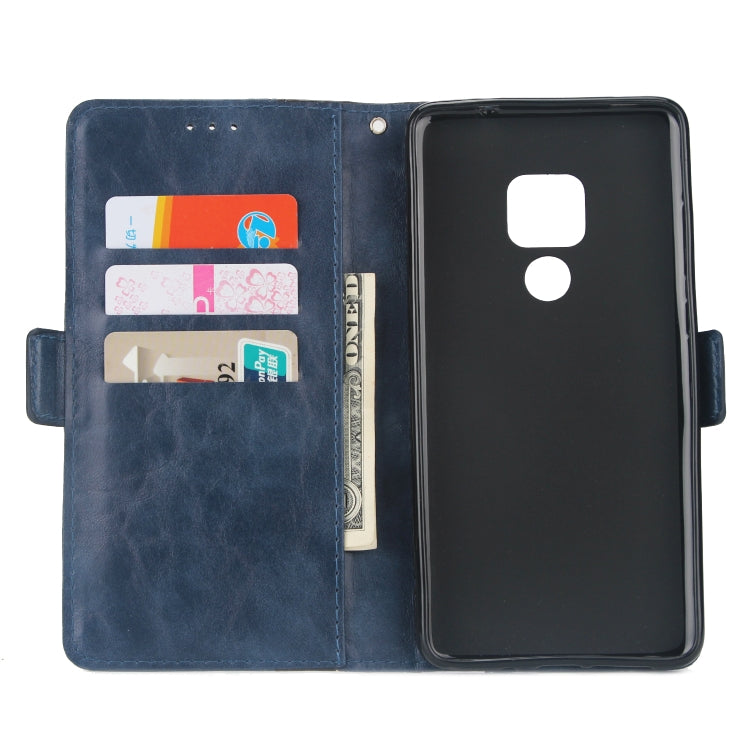 For Huawei Mate 20 Retro Texture Contrast Color Splicing Horizontal Flip TPU + PU Leather Case with Card Slots & Holder & Wallet