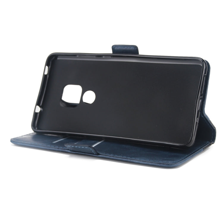 For Huawei Mate 20 Retro Texture Contrast Color Splicing Horizontal Flip TPU + PU Leather Case with Card Slots & Holder & Wallet