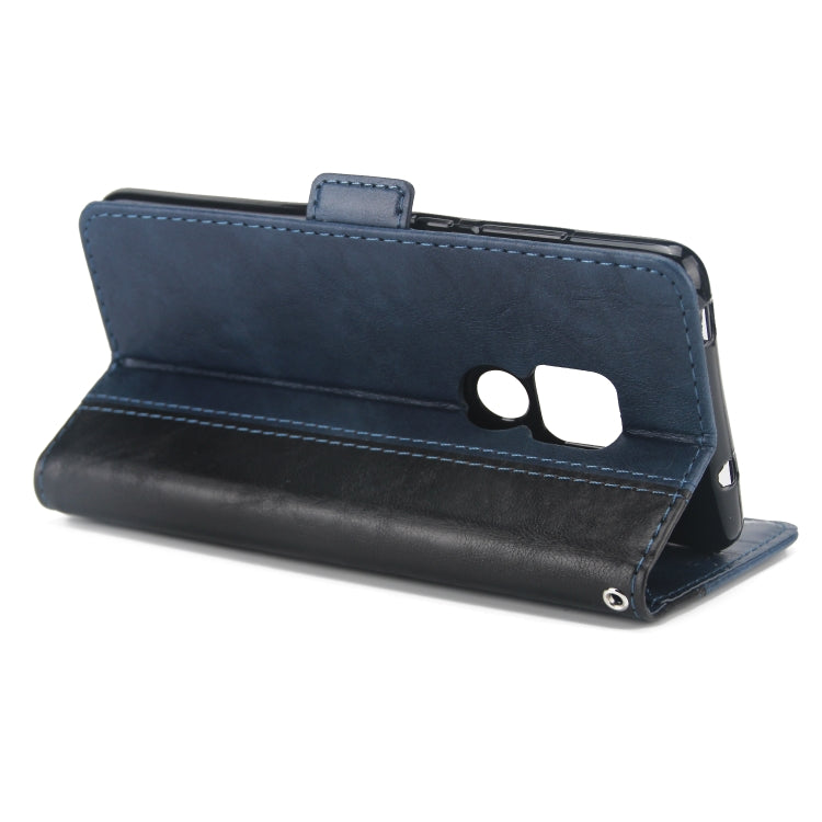 For Huawei Mate 20 Retro Texture Contrast Color Splicing Horizontal Flip TPU + PU Leather Case with Card Slots & Holder & Wallet