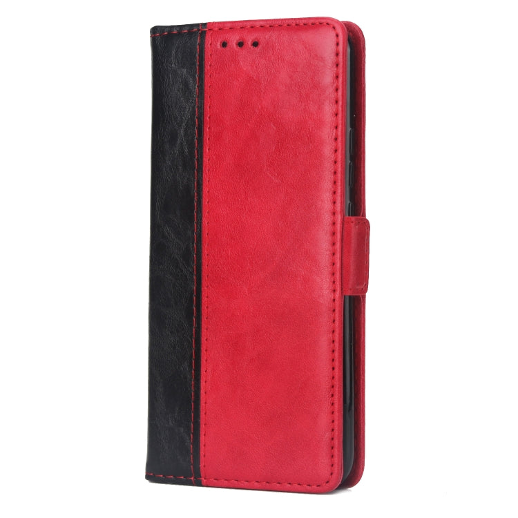 For Huawei Mate 20 Lite Retro Texture Contrast Color Splicing Horizontal Flip TPU + PU Leather Case with Card Slots & Holder & Wallet