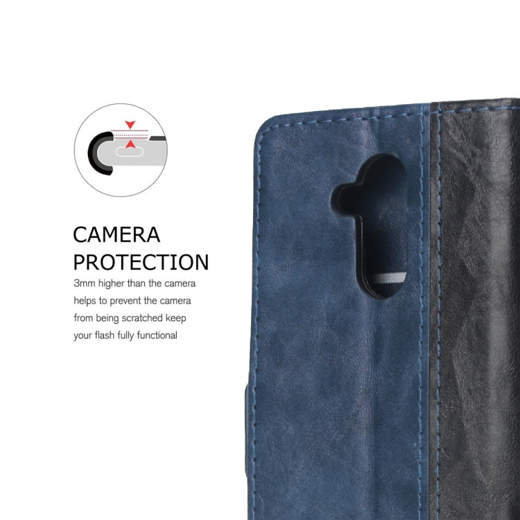For Huawei Mate 20 Lite Retro Texture Contrast Color Splicing Horizontal Flip TPU + PU Leather Case with Card Slots & Holder & Wallet