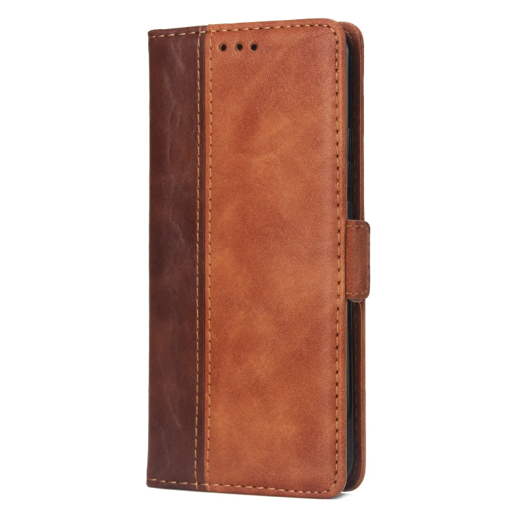 For Huawei Mate 20 Lite Retro Texture Contrast Color Splicing Horizontal Flip TPU + PU Leather Case with Card Slots & Holder & Wallet