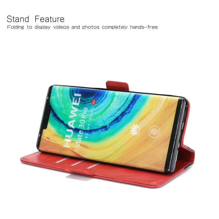 For Huawei Mate 30 Pro Retro Texture Contrast Color Splicing Horizontal Flip TPU + PU Leather Case with Card Slots & Holder & Wallet