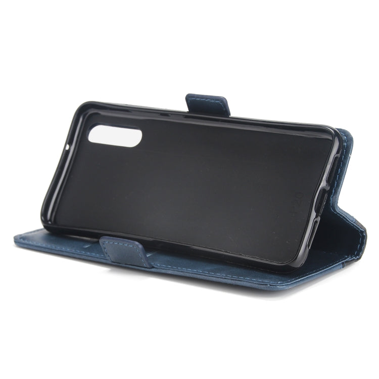 For Huawei P20 Retro Texture Contrast Color Splicing Horizontal Flip TPU + PU Leather Case with Card Slots & Holder & Wallet