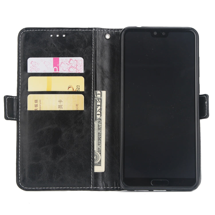 For Huawei P20 Pro Retro Texture Contrast Color Splicing Horizontal Flip TPU + PU Leather Case with Card Slots & Holder & Wallet