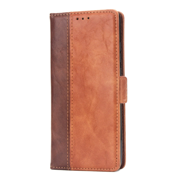 For Huawei P30 Pro Retro Texture Contrast Color Splicing Horizontal Flip TPU + PU Leather Case with Card Slots & Holder & Wallet