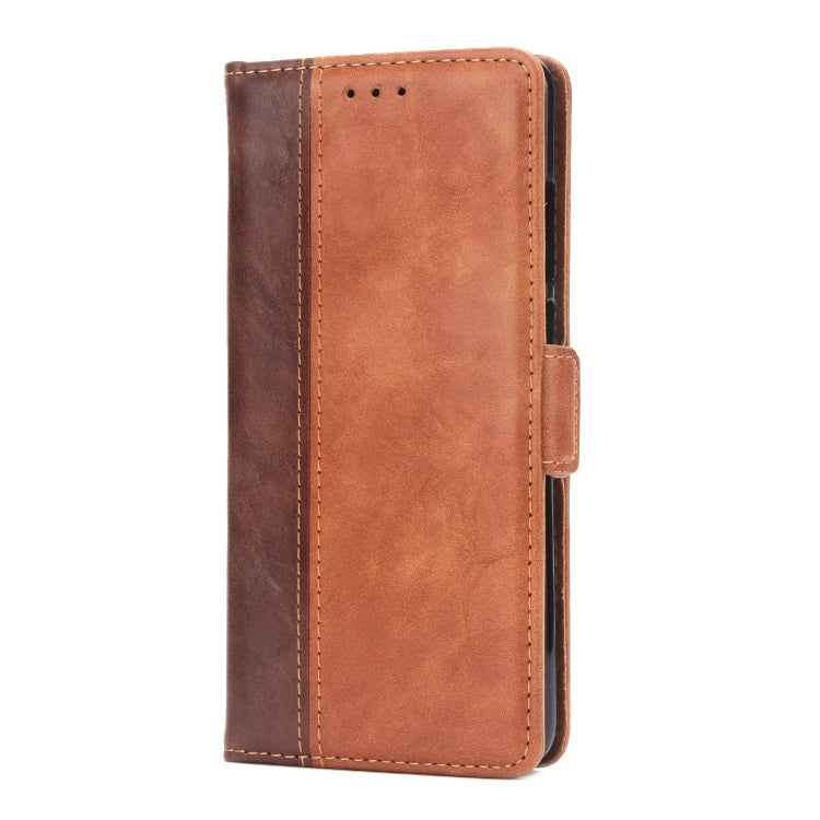 For Huawei P30 Retro Texture Contrast Color Splicing Horizontal Flip TPU + PU Leather Case with Card Slots & Holder & Wallet