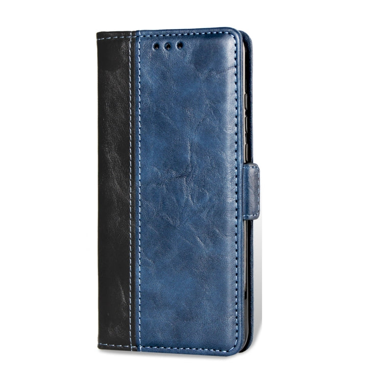 For Huawei P30 Lite Retro Texture Contrast Color Splicing Horizontal Flip TPU + PU Leather Case with Card Slots & Holder & Wallet