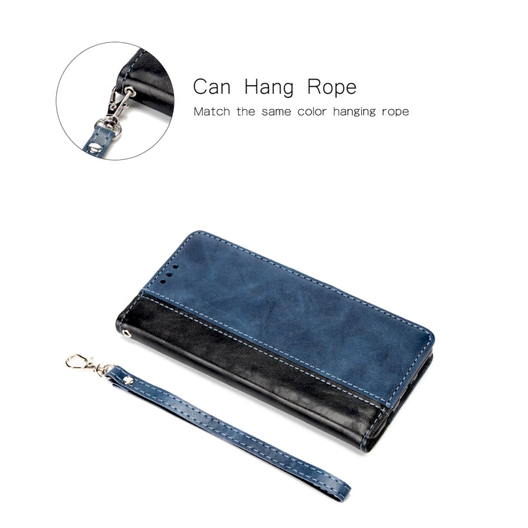 For Huawei P30 Lite Retro Texture Contrast Color Splicing Horizontal Flip TPU + PU Leather Case with Card Slots & Holder & Wallet