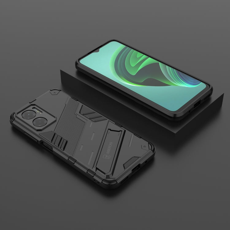 For Xiaomi Redmi Note 11E 5G China Punk Armor 2 in 1 PC + TPU Shockproof Phone Case with Invisible Holder