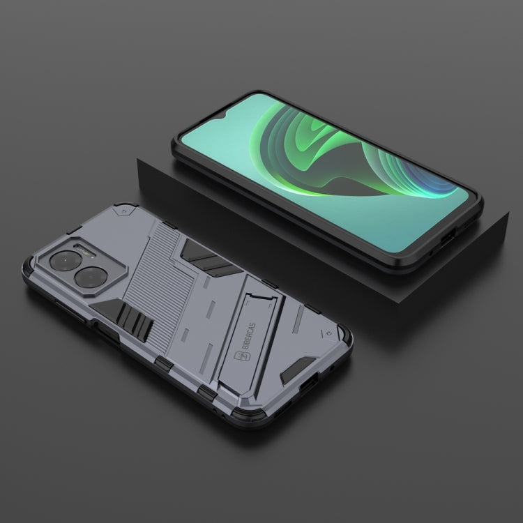 For Xiaomi Redmi Note 11E 5G China Punk Armor 2 in 1 PC + TPU Shockproof Phone Case with Invisible Holder