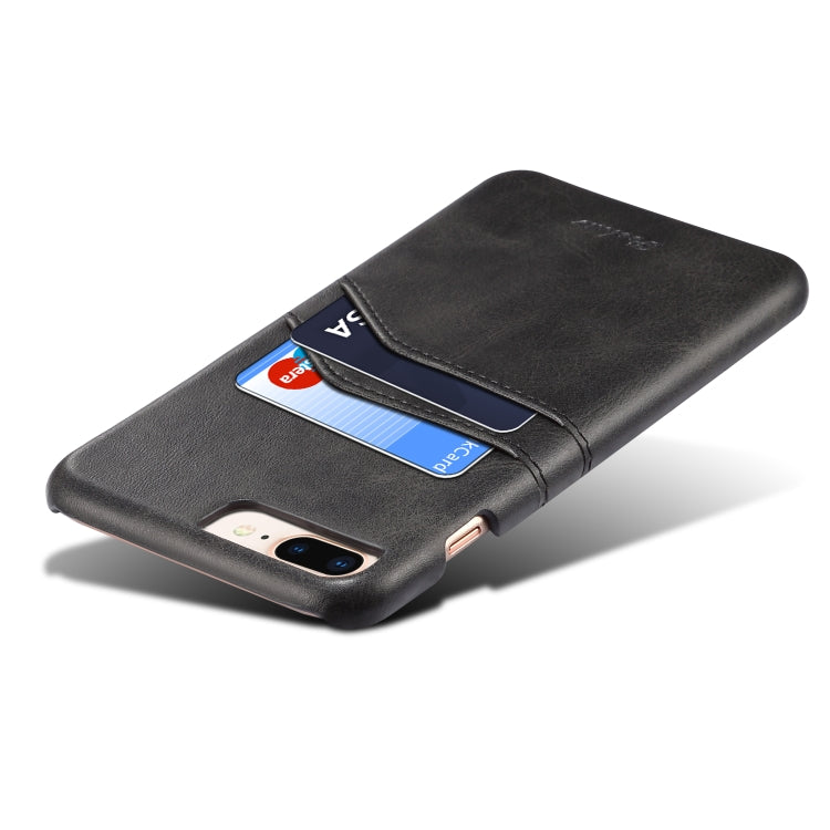 For iPhone 8 Plus & 7 Plus peelcas Shockproof TPU + PU Protective Case with Card Slots