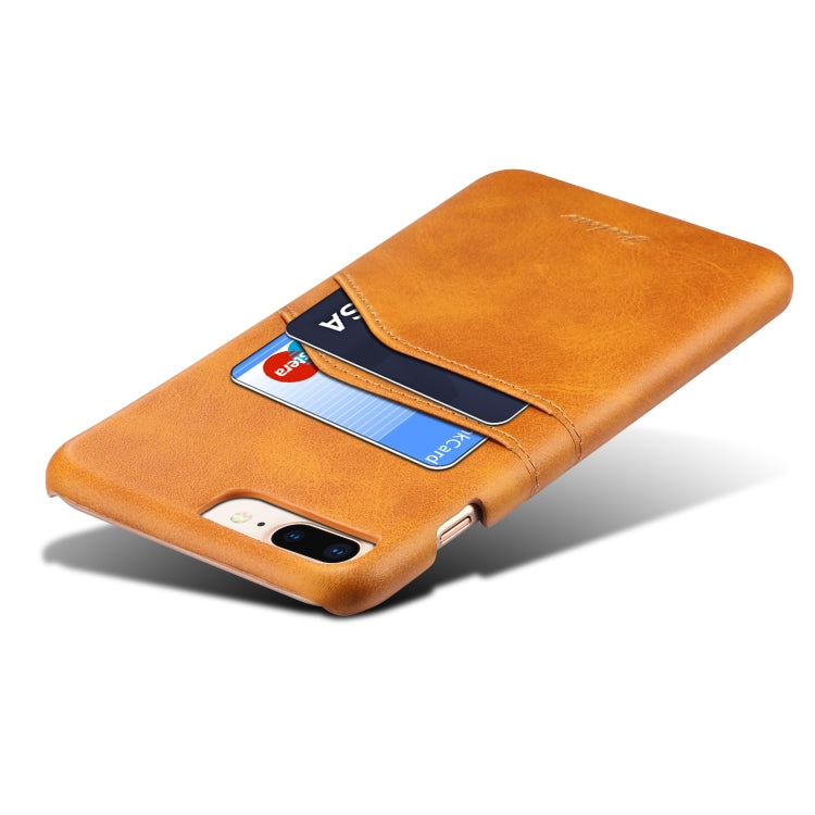 For iPhone 8 Plus & 7 Plus peelcas Shockproof TPU + PU Protective Case with Card Slots