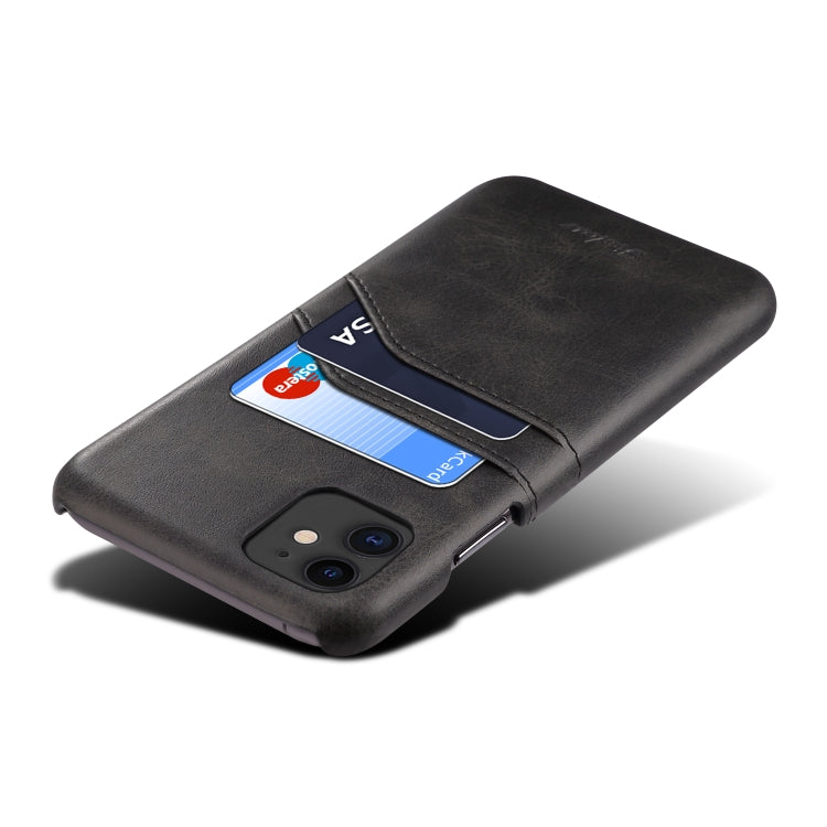 For iPhone 11 peelcas Shockproof TPU + PU Protective Case with Card Slots