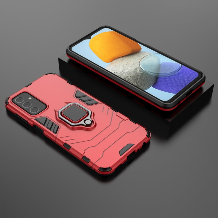 For Samsung Galaxy M23 / F23 PC + TPU Shockproof Protective Phone Case with Magnetic Ring Holder