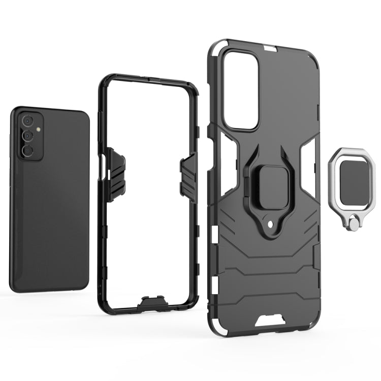 For Samsung Galaxy M23 / F23 PC + TPU Shockproof Protective Phone Case with Magnetic Ring Holder