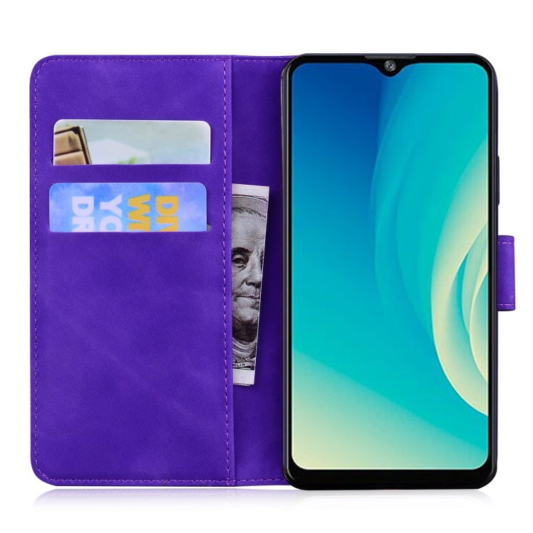 For ZTE Blade A7s 2020 Skin Feel Pure Color Flip Leather Phone Case