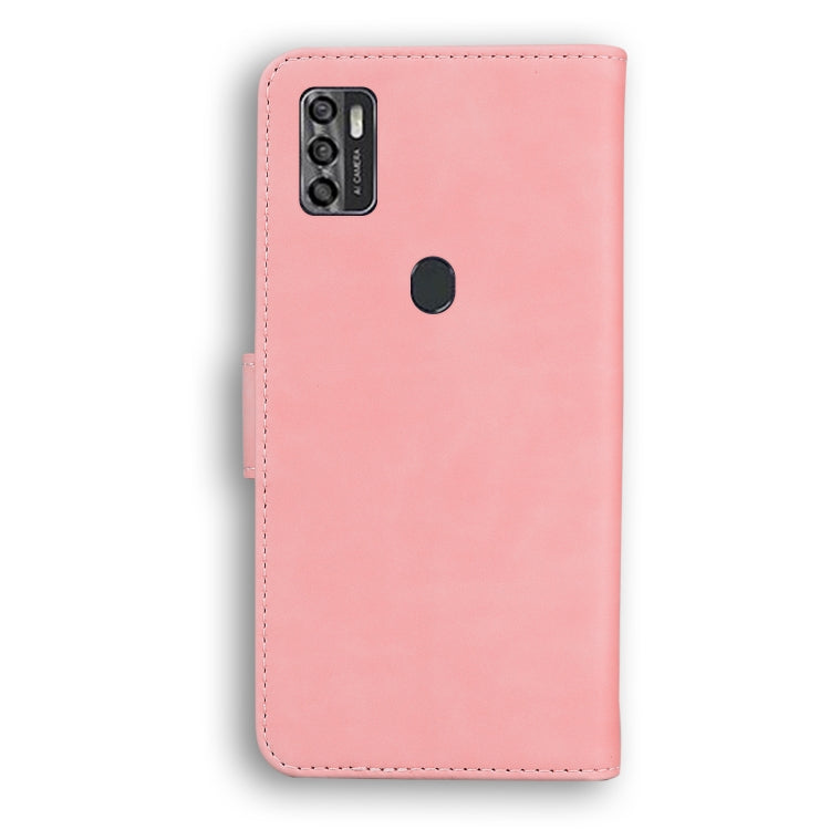 For ZTE Blade A7s 2020 Skin Feel Pure Color Flip Leather Phone Case