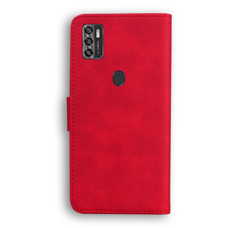 For ZTE Blade A7s 2020 Skin Feel Pure Color Flip Leather Phone Case
