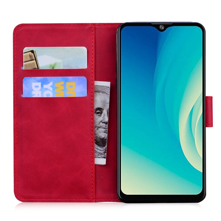For ZTE Blade A7s 2020 Skin Feel Pure Color Flip Leather Phone Case