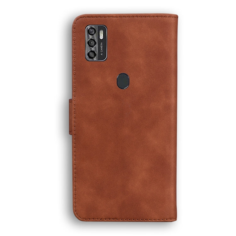 For ZTE Blade A7s 2020 Skin Feel Pure Color Flip Leather Phone Case
