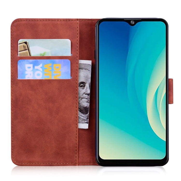 For ZTE Blade A7s 2020 Skin Feel Pure Color Flip Leather Phone Case