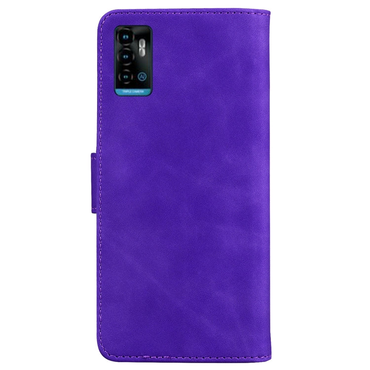 For ZTE Blade A72 / V40 Vita Skin Feel Pure Color Flip Leather Phone Case