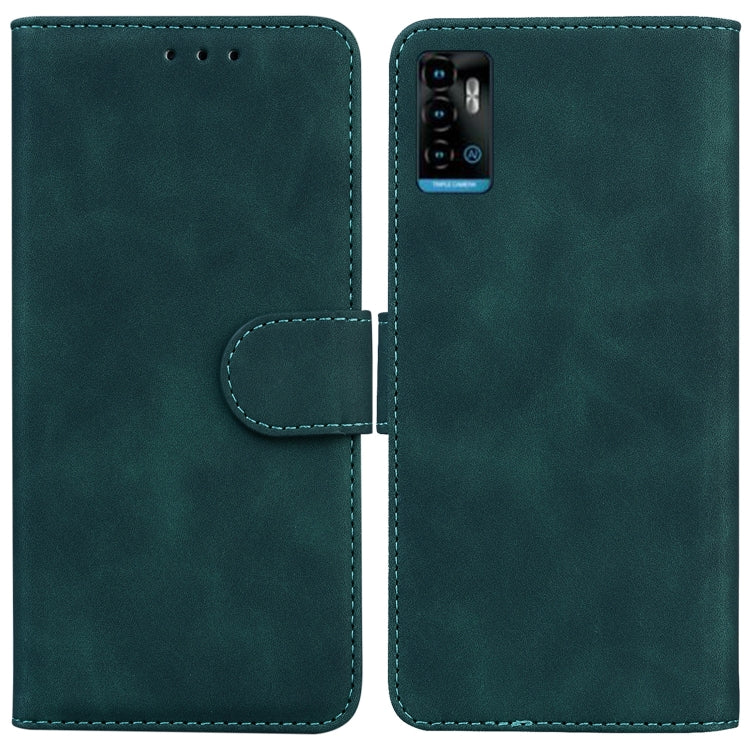 For ZTE Blade A72 / V40 Vita Skin Feel Pure Color Flip Leather Phone Case