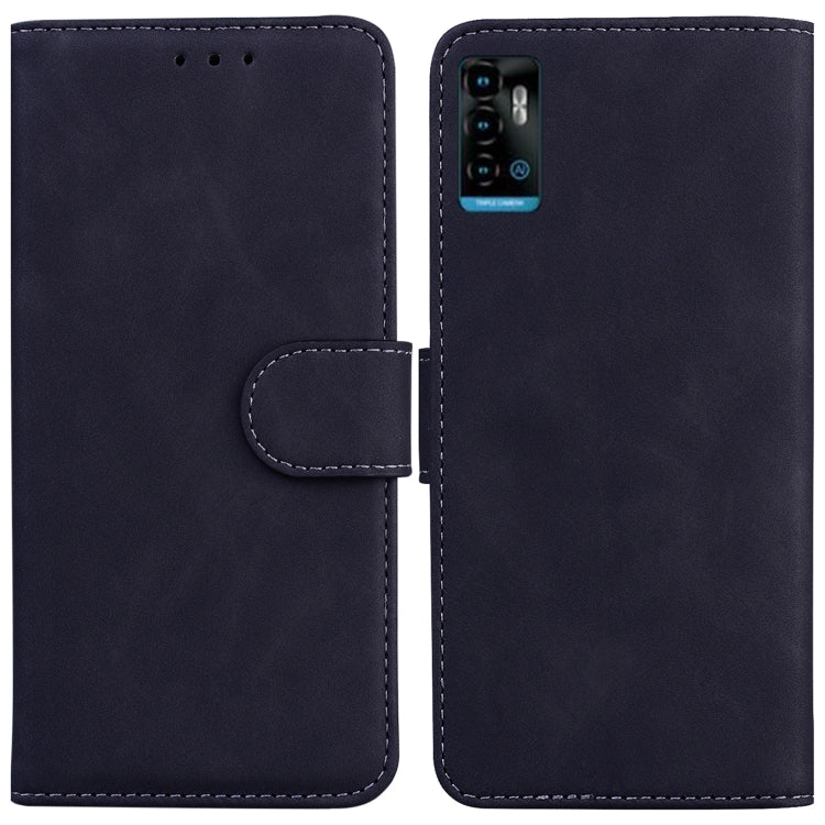 For ZTE Blade A72 / V40 Vita Skin Feel Pure Color Flip Leather Phone Case