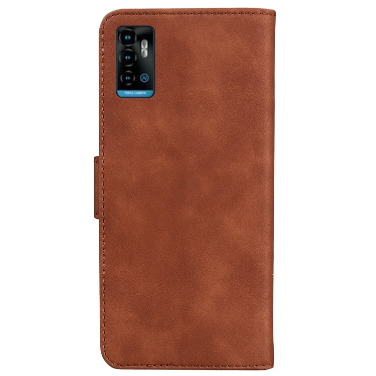 For ZTE Blade A72 / V40 Vita Skin Feel Pure Color Flip Leather Phone Case