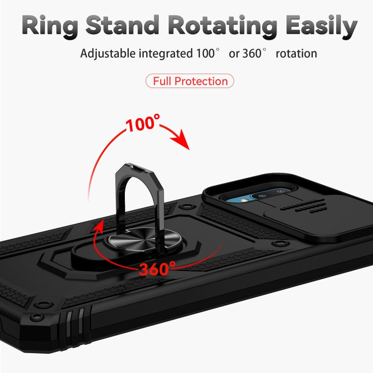 For Samsung Galaxy A02 Sliding Camshield Holder Phone Case