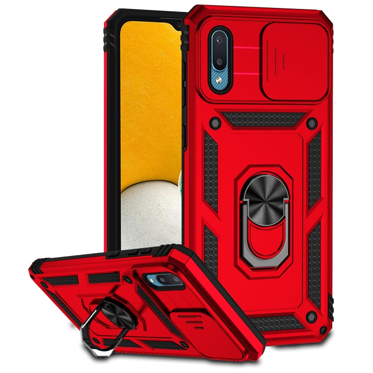 For Samsung Galaxy A02 Sliding Camshield Holder Phone Case