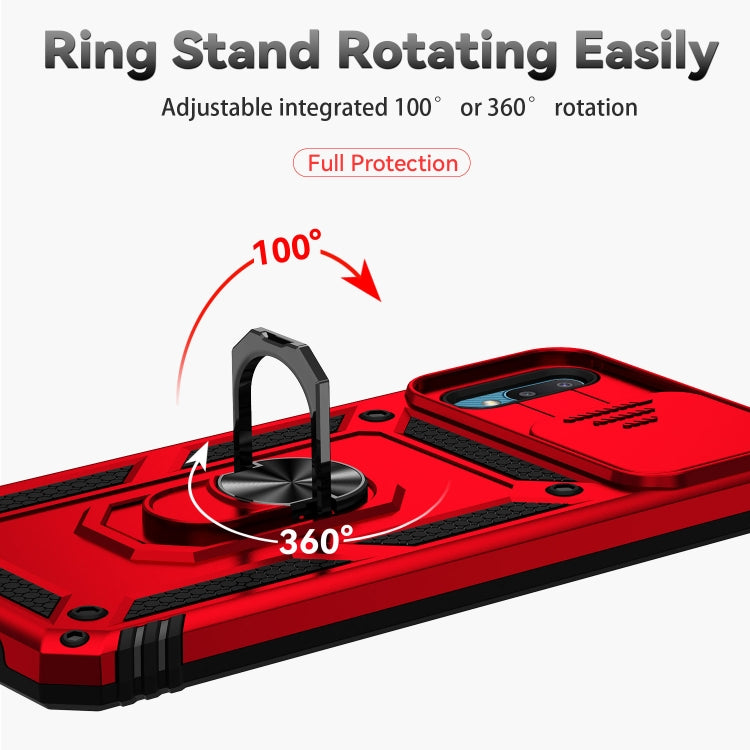 For Samsung Galaxy A02 Sliding Camshield Holder Phone Case