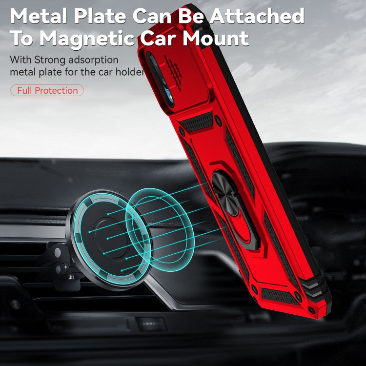 For Samsung Galaxy A02 Sliding Camshield Holder Phone Case