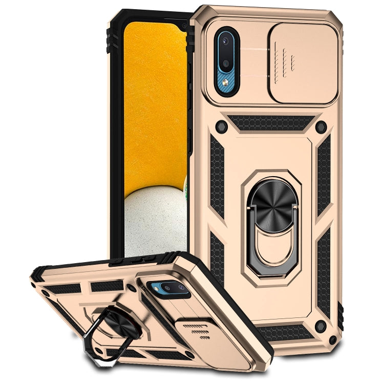 For Samsung Galaxy A02 Sliding Camshield Holder Phone Case